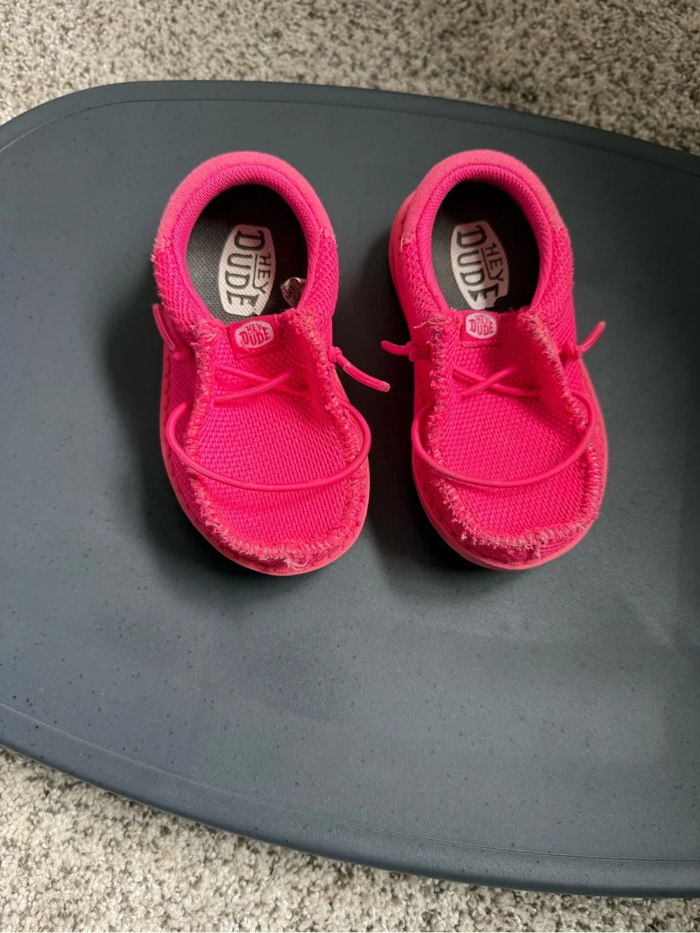 Hey Dude Kids Hot Pink Slip-On Sneakers